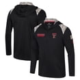 thumbnail image 1 of Men's Colosseum Black Texas Tech Red Raiders OHT Military Appreciation Quarter-Zip Hoodie Jacket, 1 of 4