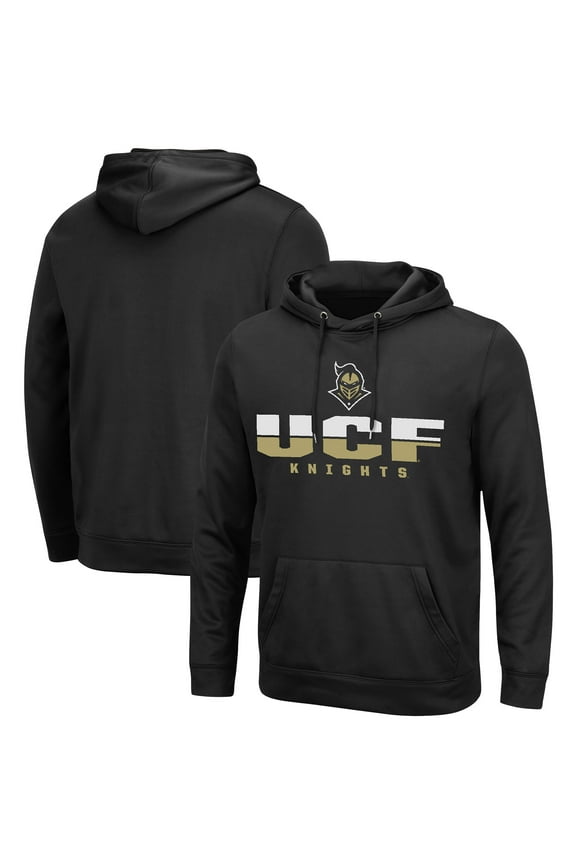 Men's Colosseum Black UCF Knights Lantern Pullover Hoodie