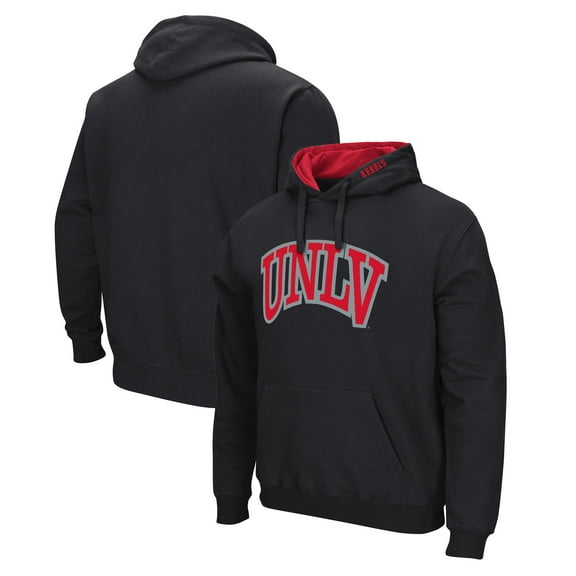 Men's Colosseum  Black UNLV Rebels Arch & Logo Hoodie