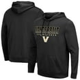 thumbnail image 1 of Men's Colosseum Black Vanderbilt Commodores Blackout 3.0 Pullover Hoodie, 1 of 3