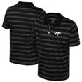 thumbnail image 1 of Men's Colosseum  Black Virginia Tech Hokies Milk Steak Polo, 1 of 3