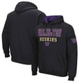 thumbnail image 1 of Men's Colosseum Black Washington Huskies Sunrise Pullover Hoodie, 1 of 3