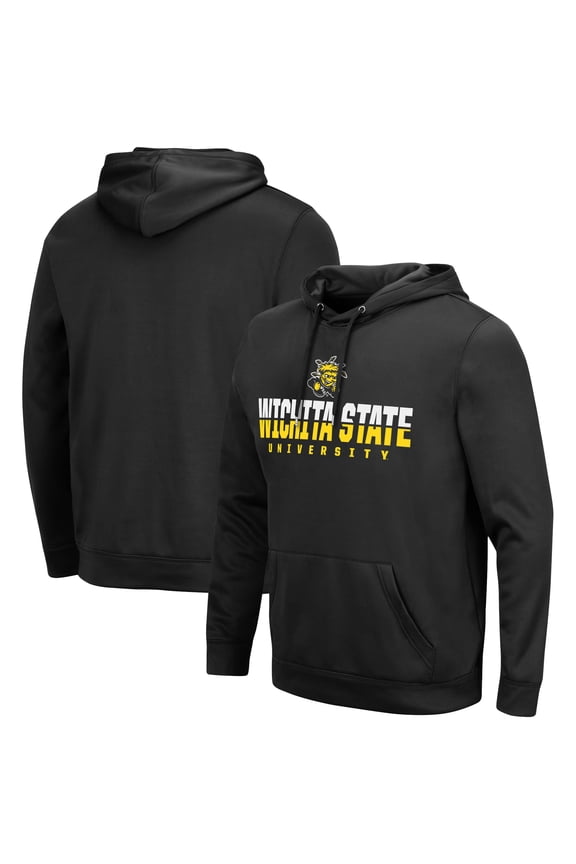 Men's Colosseum Black Wichita State Shockers Lantern Pullover Hoodie