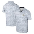 thumbnail image 1 of Men's Colosseum Blue Georgia Tech Yellow Jackets It's Time! Allover Print Polo, 1 of 3