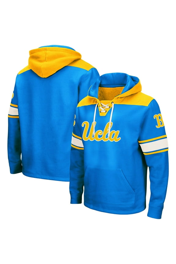 Men's Colosseum Blue UCLA Bruins 2.0 Lace-Up Pullover Hoodie