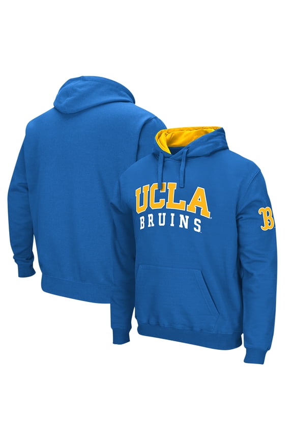 Men's Colosseum Blue UCLA Bruins Double Arch Pullover Hoodie