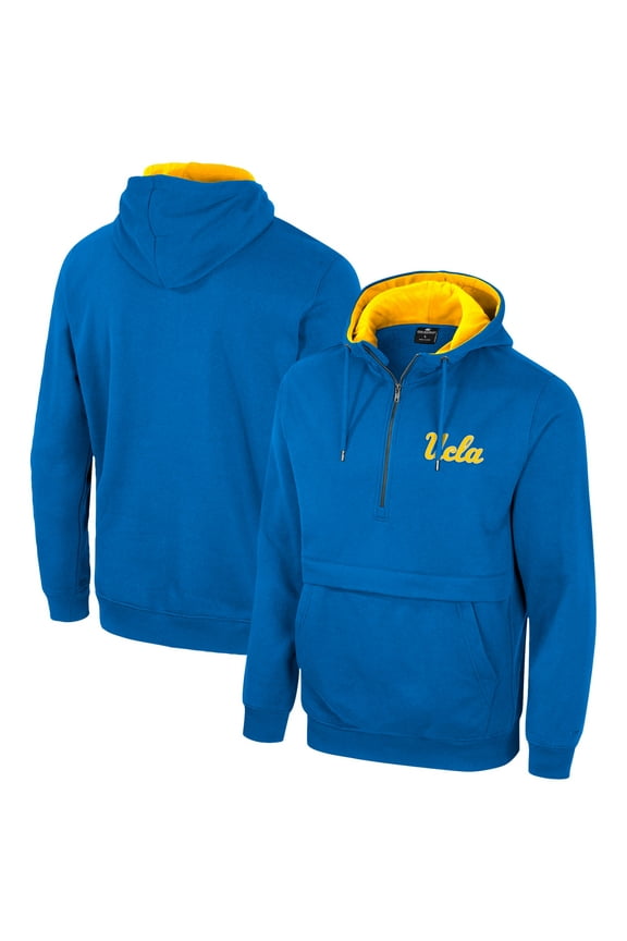 Men's Colosseum Blue UCLA Bruins Half-Zip Hoodie