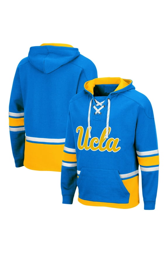 Men's Colosseum Blue UCLA Bruins Lace Up 3.0 Pullover Hoodie