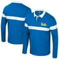 thumbnail image 1 of Men's Colosseum  Blue UCLA Bruins Too Cool For School Long Sleeve Polo, 1 of 3