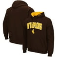 thumbnail image 1 of Men's Colosseum  Brown Wyoming Cowboys Arch & Logo Hoodie, 1 of 3