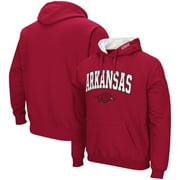 COLOSSEUM ATHLETICS Men's Colosseum Cardinal Arkansas Razorbacks Arch & Logo 3.0 Pullover Hoodie