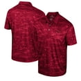 thumbnail image 1 of Men's Colosseum Cardinal Arkansas Razorbacks Daly Print Polo, 1 of 3