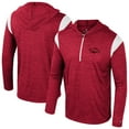 thumbnail image 1 of Men's Colosseum Cardinal Arkansas Razorbacks Dozer Half-Zip Windshirt, 1 of 3