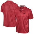 thumbnail image 1 of Men's Colosseum  Cardinal Arkansas Razorbacks Football Print Polo, 1 of 3