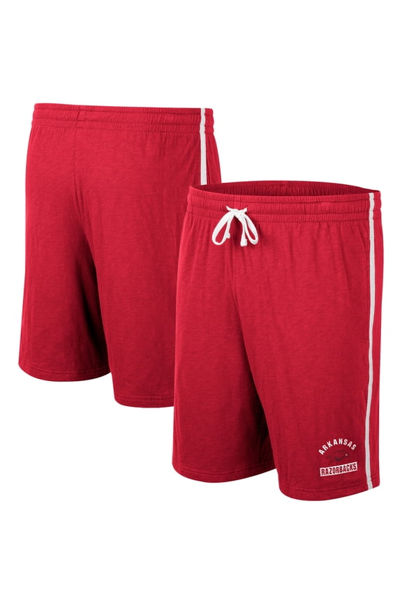Men's Colosseum Cardinal Arkansas Razorbacks Thunder Slub Shorts
