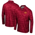 thumbnail image 1 of Men's Colosseum Cardinal Iowa State Cyclones Carson Raglan Quarter-Zip Jacket, 1 of 3
