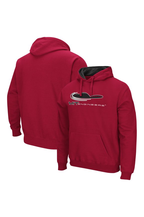 Men's Colosseum Cardinal MIT Engineers Arch & Logo 3.0 Pullover Hoodie