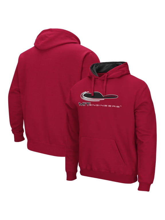 Men's Colosseum Cardinal MIT Engineers Arch & Logo 3.0 Pullover Hoodie