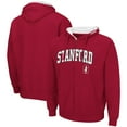 thumbnail image 1 of Men's Colosseum Cardinal Stanford Cardinal Arch & Logo 3.0 Full-Zip Hoodie, 1 of 3