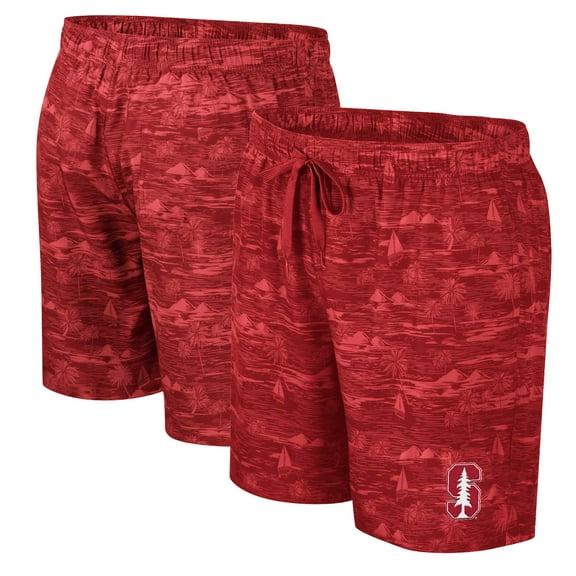 Men's Colosseum Cardinal Stanford Cardinal Ozark Swim Shorts