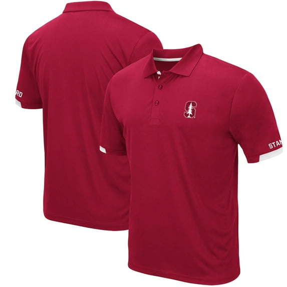 Men's Colosseum Cardinal Stanford Cardinal Santry Lightweight Polo