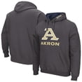 thumbnail image 1 of Men's Colosseum Charcoal Akron Zips Arch & Logo 3.0 Pullover Hoodie, 1 of 3