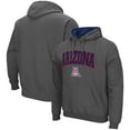 thumbnail image 1 of Men's Colosseum Charcoal Arizona Wildcats Arch & Logo 3.0 Pullover Hoodie, 1 of 3