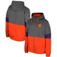 thumbnail image 1 of Men's Colosseum Charcoal Clemson Tigers Miles Full-Zip Jacket, 1 of 3