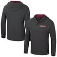 thumbnail image 1 of Men's Colosseum  Charcoal Florida State Seminoles Dujour Ralgan Long Sleeve Henley Hoodie T-Shirt, 1 of 3
