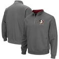 thumbnail image 1 of Men's Colosseum Charcoal Florida State Seminoles Tortugas Logo Quarter-Zip Pullover Jacket, 1 of 3
