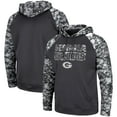 thumbnail image 1 of Men's Colosseum Charcoal Georgia Bulldogs OHT Military Appreciation Digital Camo Pullover Hoodie, 1 of 4