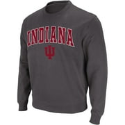 COLOSSEUM ATHLETICS Men's Colosseum Charcoal Indiana Hoosiers Arch & Logo Crew Neck Sweatshirt