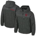 thumbnail image 1 of Men's Colosseum Charcoal Indiana Hoosiers Nightman Full-Zip Hoodie Puffer Jacket, 1 of 3