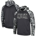 thumbnail image 1 of Men's Colosseum Charcoal Indiana Hoosiers OHT Military Appreciation Digital Camo Pullover Hoodie, 1 of 4