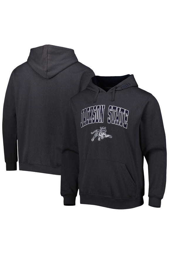 Men's Colosseum  Charcoal Jackson State Tigers Arch & Logo Hoodie