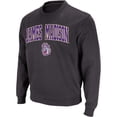 thumbnail image 1 of Men's Colosseum Charcoal James Madison Dukes Arch & Logo Crew Neck Sweatshirt, 1 of 5