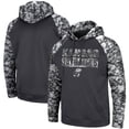 thumbnail image 1 of Men's Colosseum Charcoal Kansas Jayhawks OHT Military Appreciation Digital Camo Pullover Hoodie, 1 of 4