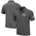 thumbnail image 1 of Men's Colosseum Charcoal Kansas Jayhawks Rival OHT Military Appreciation Polo, 1 of 4