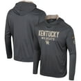 thumbnail image 1 of Men's Colosseum Charcoal Kentucky Wildcats OHT Military Appreciation Long Sleeve Hoodie T-Shirt, 1 of 4