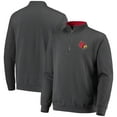 thumbnail image 1 of Men's Colosseum Charcoal Louisville Cardinals Tortugas Logo Quarter-Zip Jacket, 1 of 4
