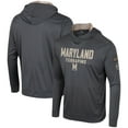 thumbnail image 1 of Men's Colosseum Charcoal Maryland Terrapins OHT Military Appreciation Long Sleeve Hoodie T-Shirt, 1 of 4
