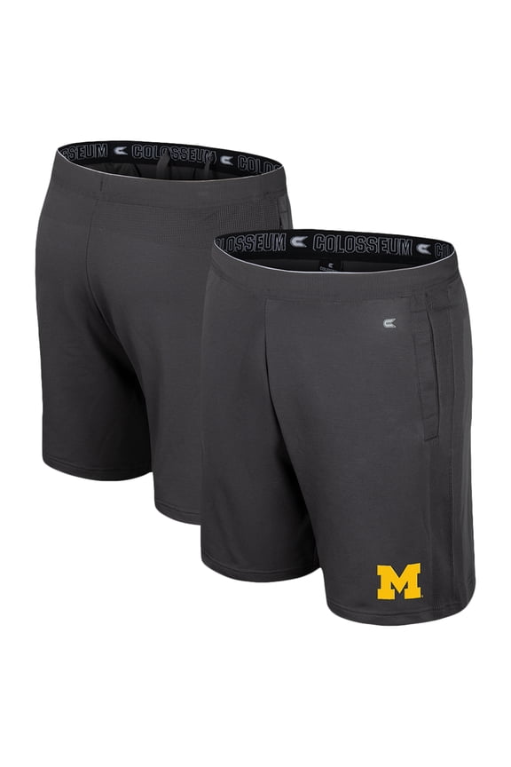 Men's Colosseum Charcoal Michigan Wolverines Forget Shorts