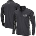 thumbnail image 1 of Men's Colosseum Charcoal Mississippi State Bulldogs OHT Military Appreciation Digital Camo Lightweight Quarter-Zip, 1 of 4