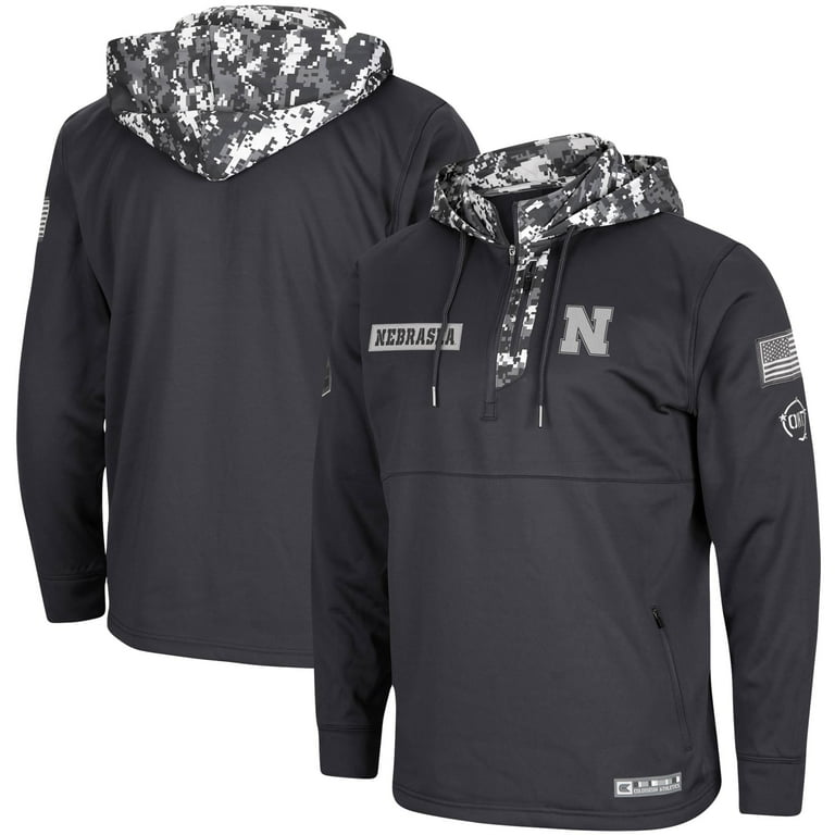 Men s Colosseum Charcoal Nebraska Huskers OHT Military