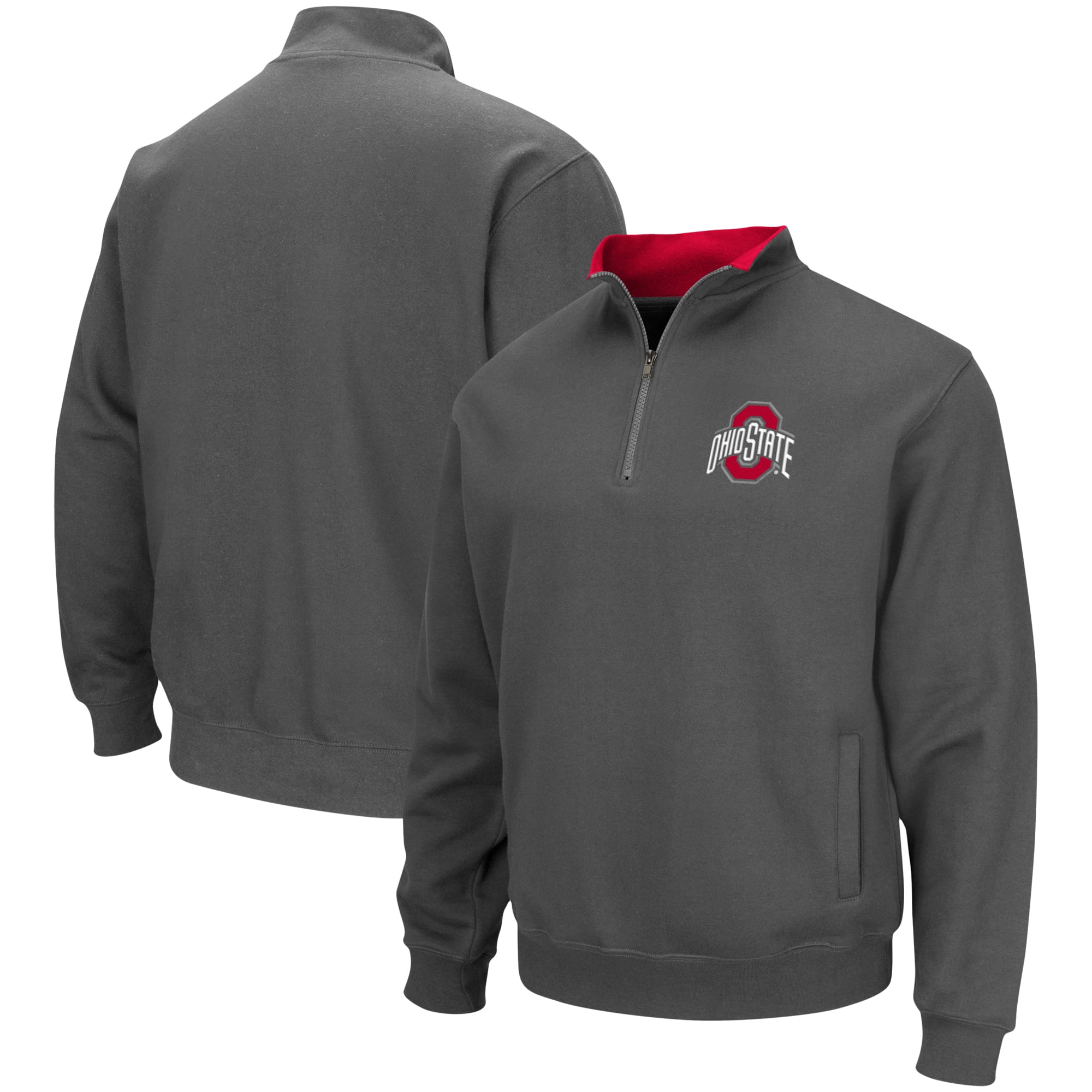 Colosseum Buckeyes Brandt 1/4 Zip Light Weight Jacket