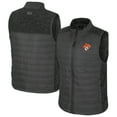 thumbnail image 1 of Men's Colosseum Charcoal Oklahoma State Cowboys Nightman Full-Zip Puffer Vest, 1 of 3
