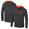 thumbnail image 1 of Men's Colosseum  Charcoal Oregon State Beavers Dujour Ralgan Long Sleeve Henley Hoodie T-Shirt, 1 of 3