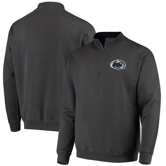 Men's Colosseum Charcoal Penn State Nittany Lions Tortugas Logo Quarter-Zip Jacket
