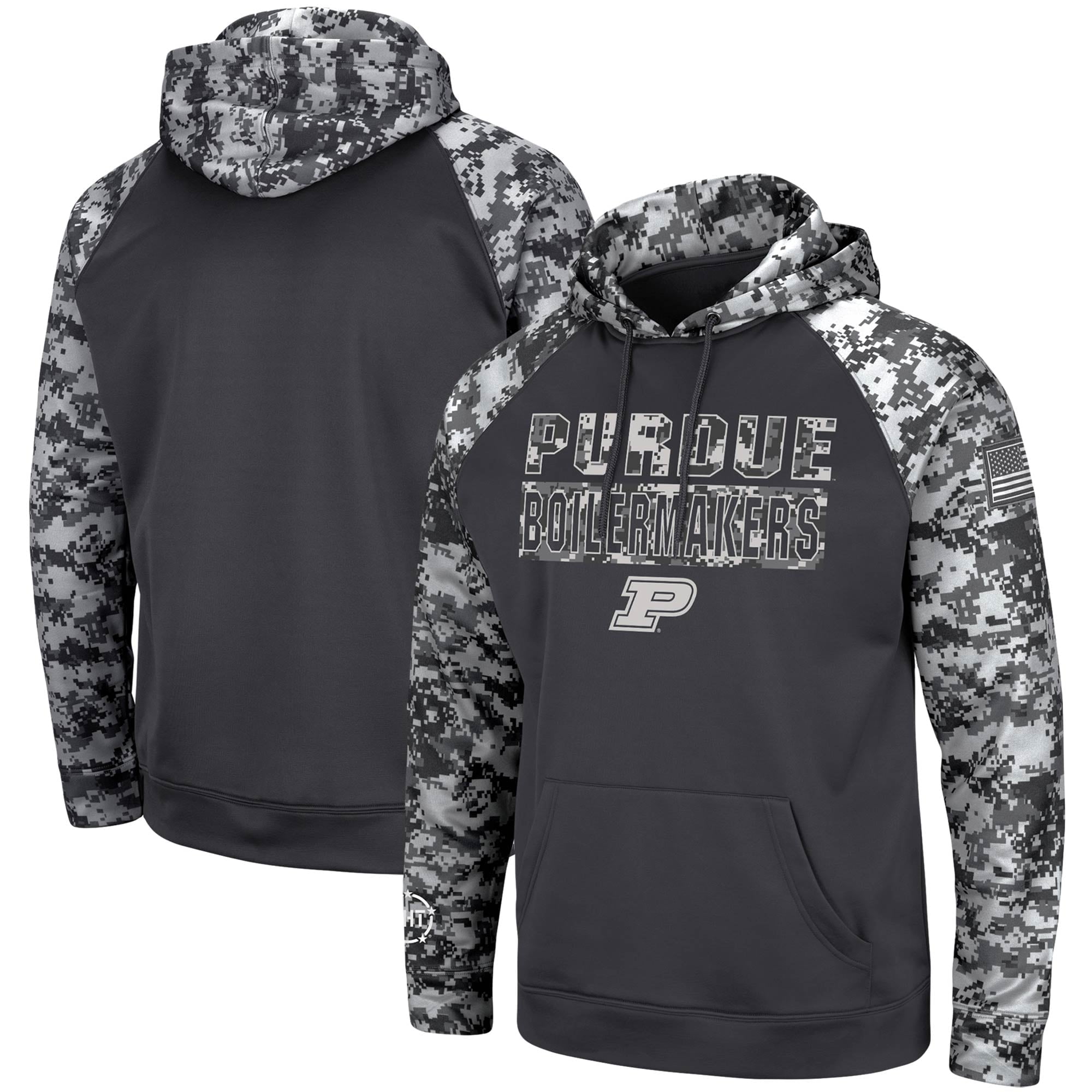 Men's Colosseum Charcoal Purdue Boilermakers OHT Military Appreciation ...