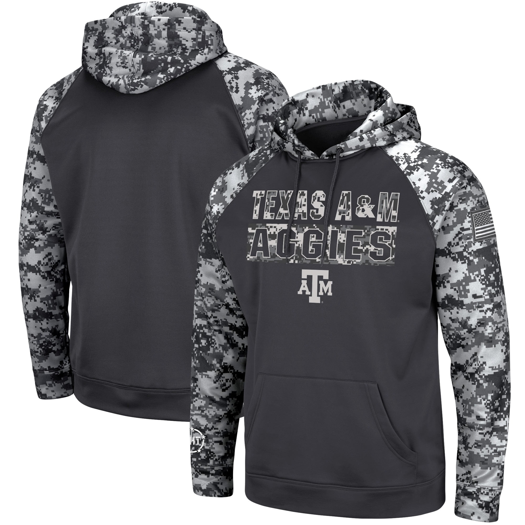 Men's Colosseum Charcoal Texas A&M Aggies OHT Military Appreciation ...
